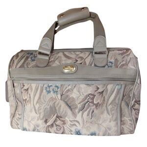 Vintage Jordache Floral Tapestry Carry On Travel Duffel Bag 90s Luggage Zippered